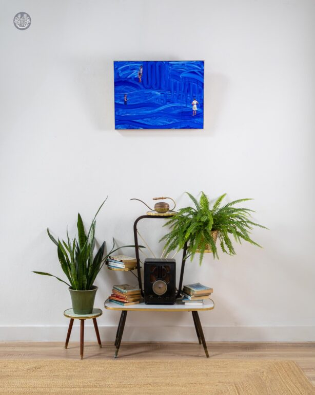 Cobalt Motion - Dave King Imhof Fine Arts, Imhof, Showroom Cobalt Motion with Bluewave by Dave King