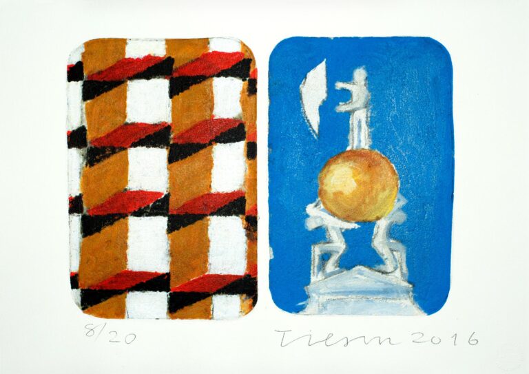 The Stones of Venice – Dogana da Mar, Diptych - Joe Tilson 