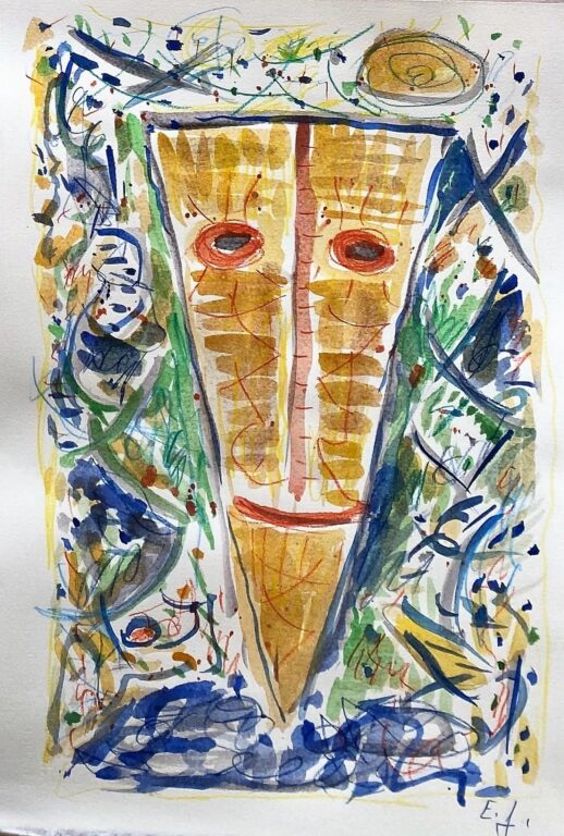 Gul Maske - Egill Jacobsen 