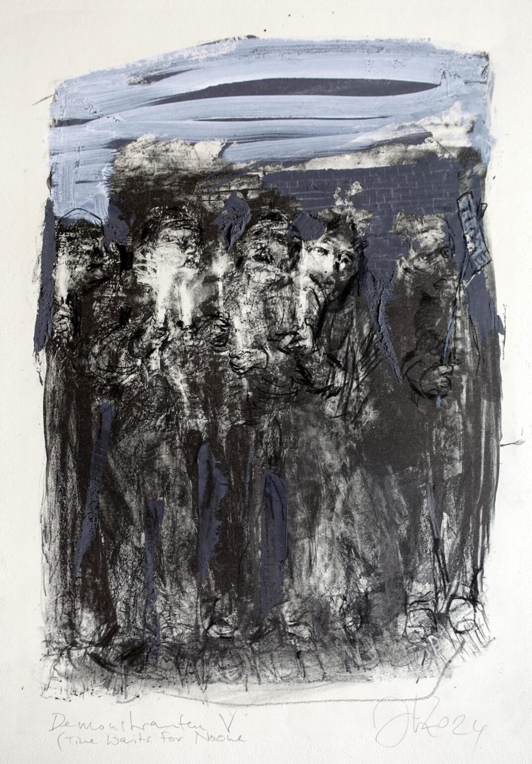 Demonstranten V - Johannes Heisig 