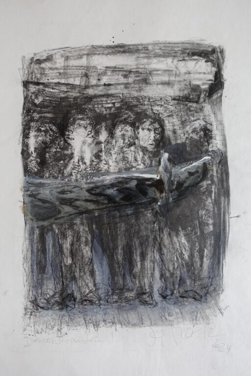 Demonstranten I - Johannes Heisig 