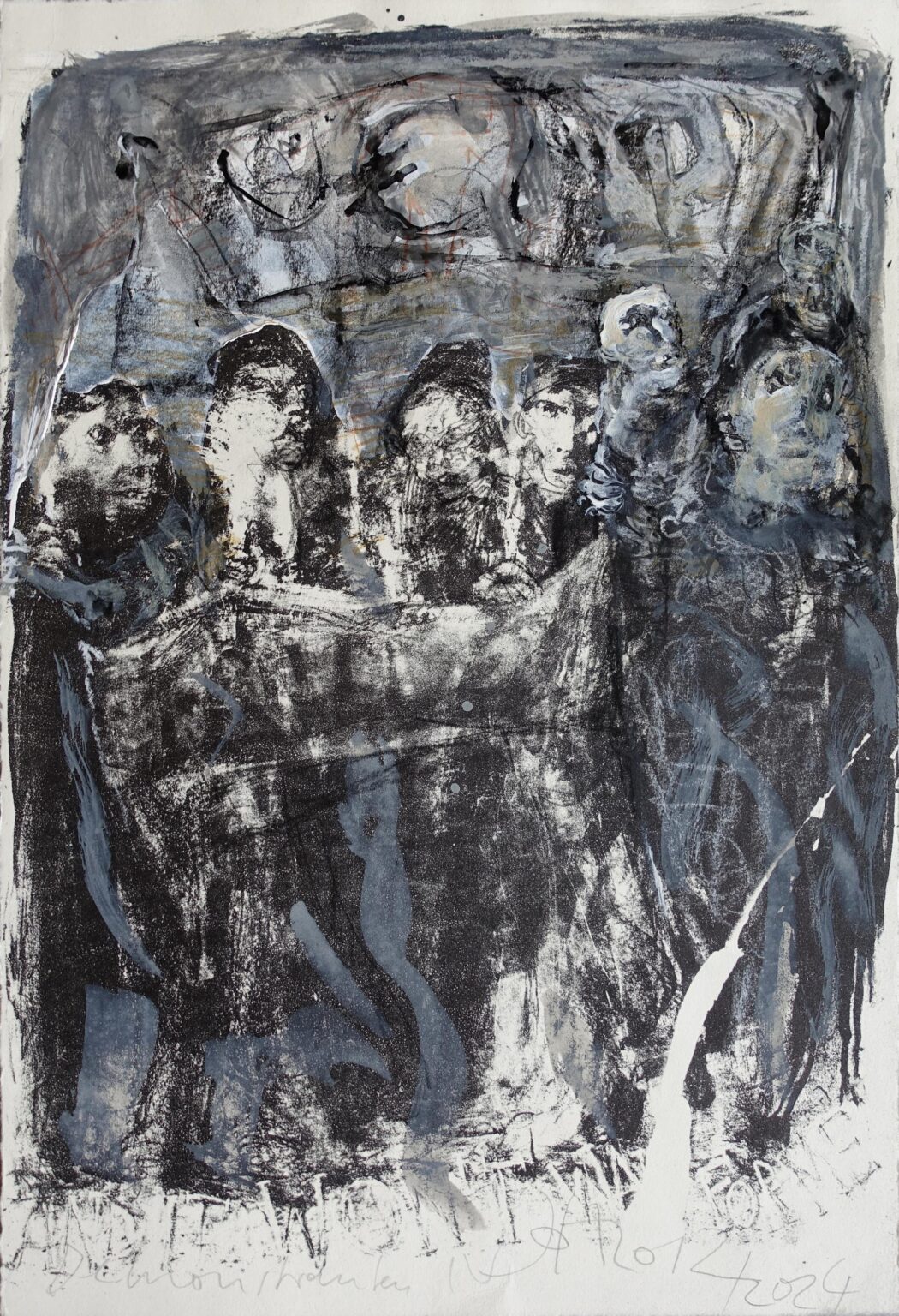 Demonstranten IV - Johannes Heisig 