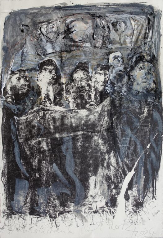 Demonstranten IV - Johannes Heisig 