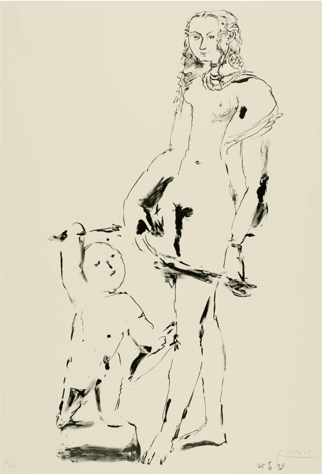 V&eacute;nus et l&rsquo;amour, d&rsquo;apr&egrave;s Cranach. Troisi&egrave;me variation - Pablo Picasso 