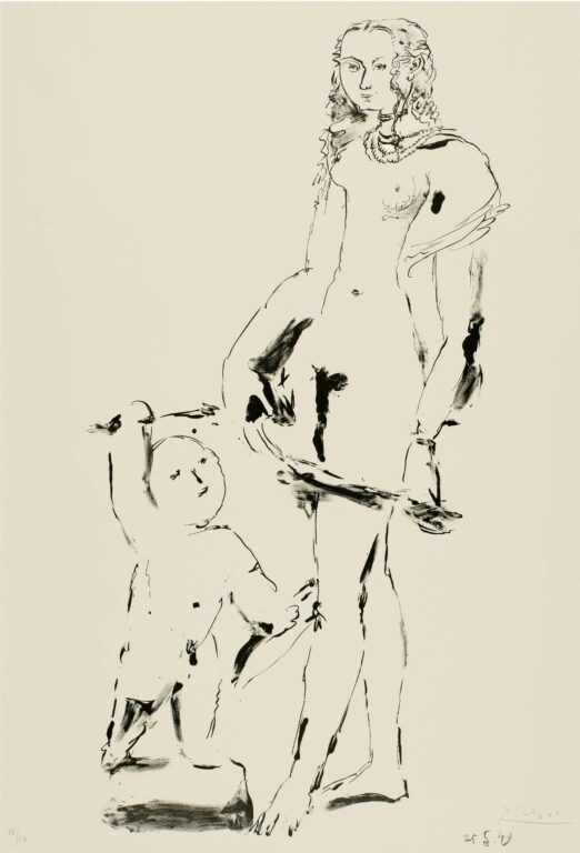 Vénus et l’amour, d’après Cranach. Troisième variation - Pablo Picasso 