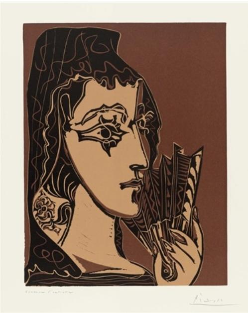 Portrait de Jacqueline en Carmen - Pablo Picasso 