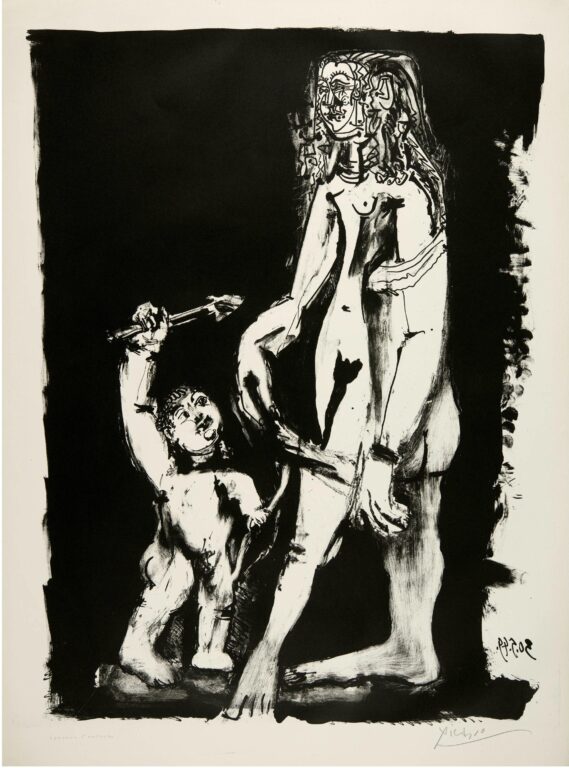 Vénus et l’amour, d’après Cranach. Deuxième variation - Pablo Picasso 