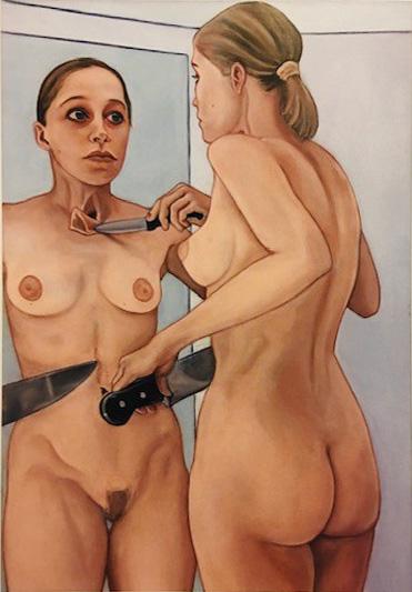 Ohne Titel (Messerbild) - Regina Götz 