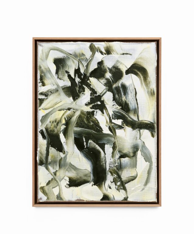 Grün auf Weiß VI - Chunqing Huang 