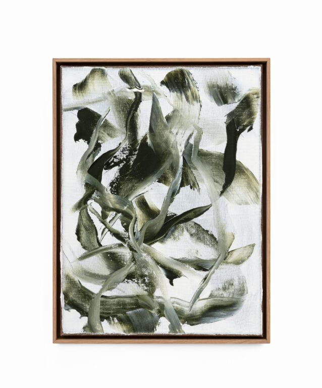 Grün auf Weiß VII - Chunqing Huang 