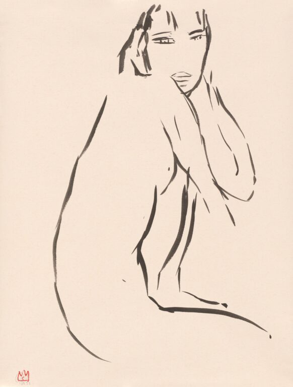 Sitting Nude - Cathalijn Wouters 