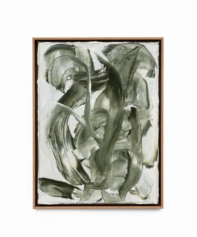 Grün auf Weiß IV - Chunqing Huang 