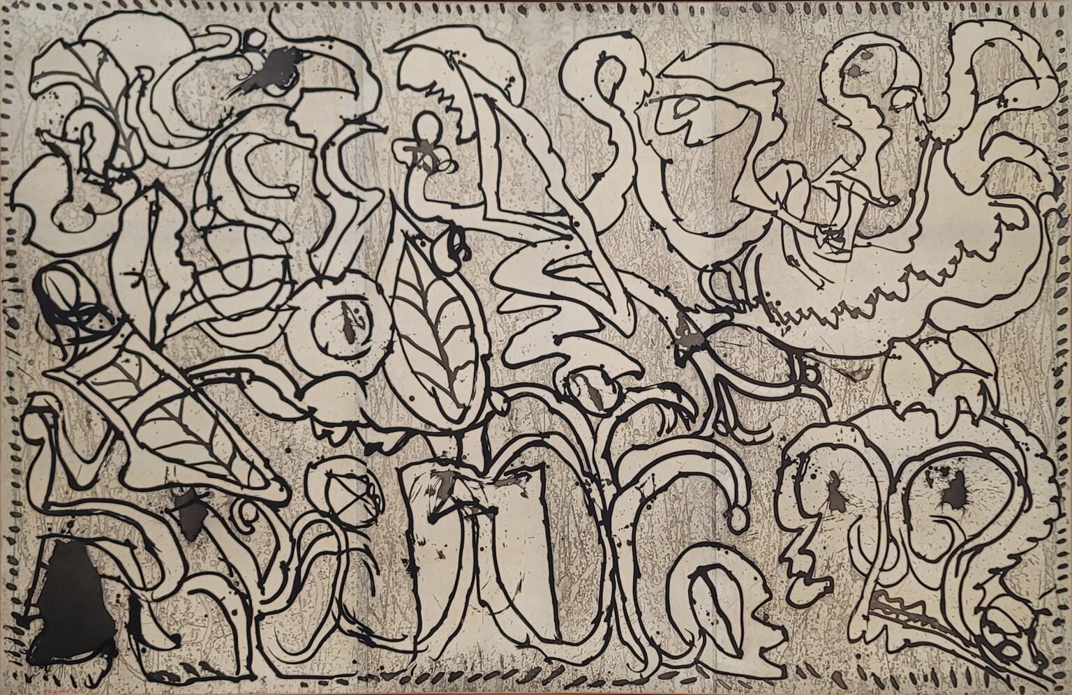 A l&rsquo;aveuglette - Pierre Alechinsky 