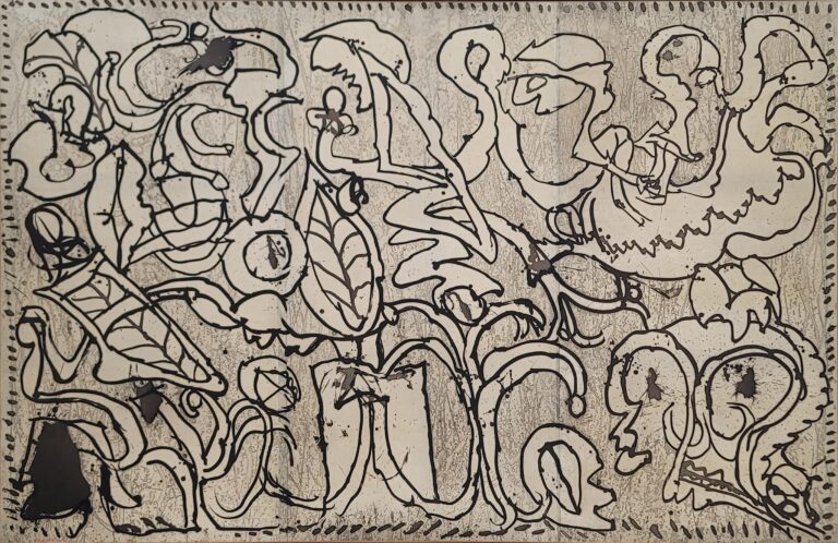 A l’aveuglette - Pierre Alechinsky 