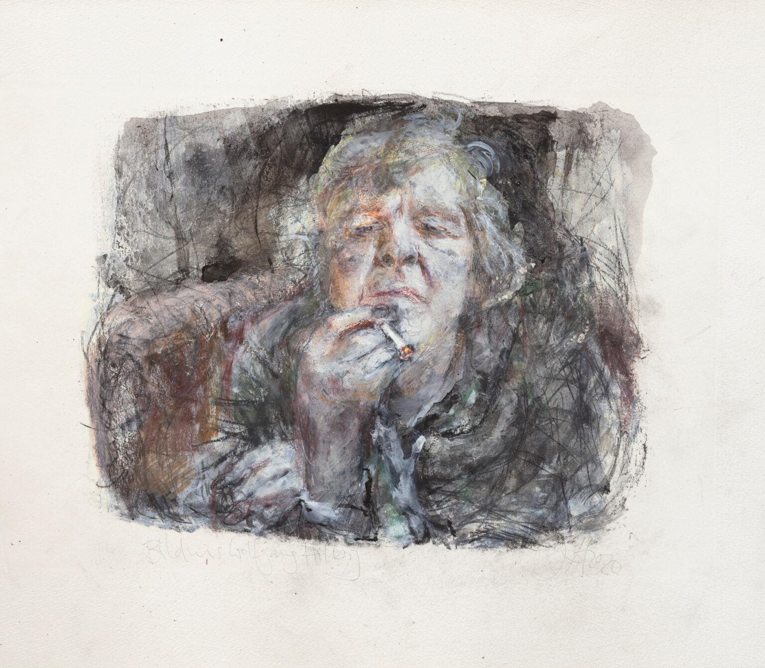 Bildnis Wolfang Hilbig - Johannes Heisig 