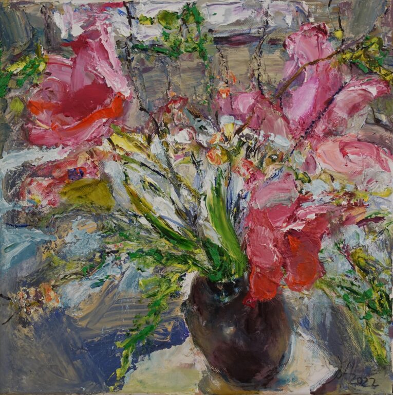 Kleiner Tulpenstrauß - Johannes Heisig 