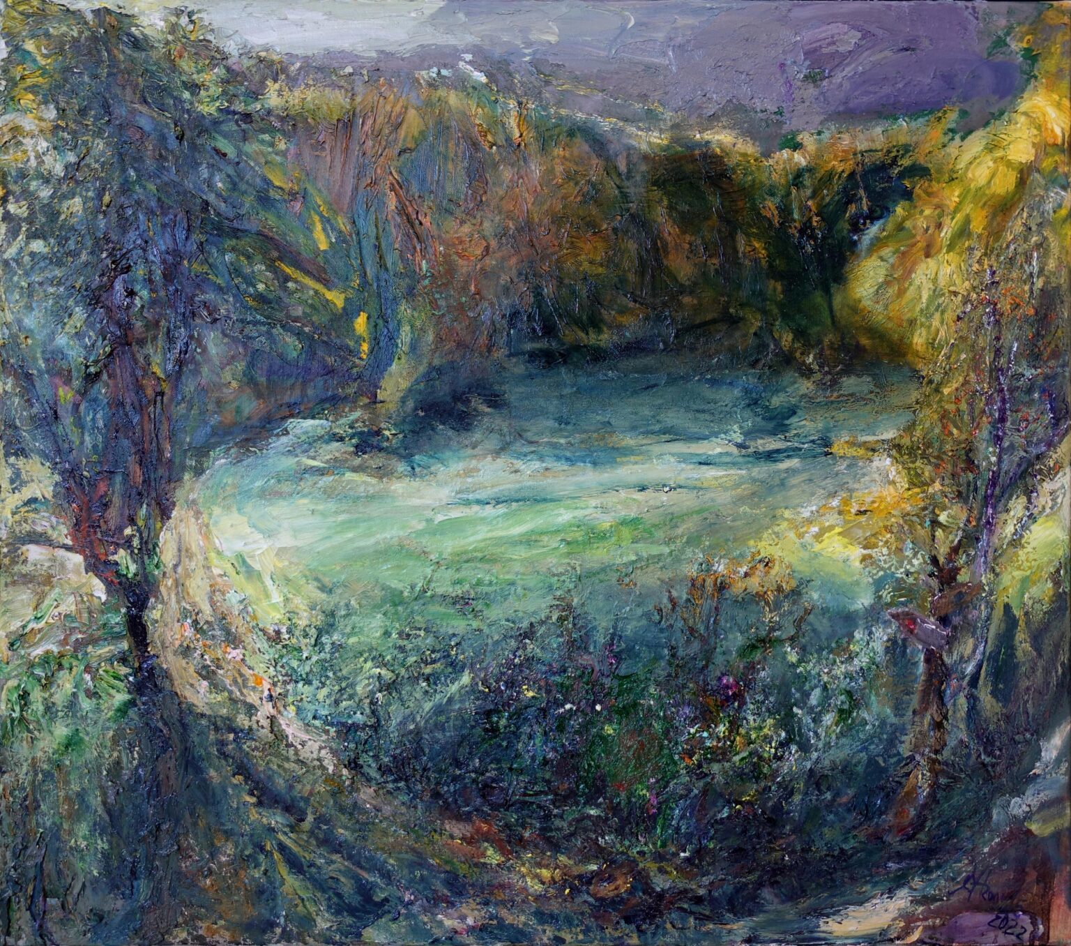 Wegkreuzung im Th&uuml;ringer Wald - Johannes Heisig 