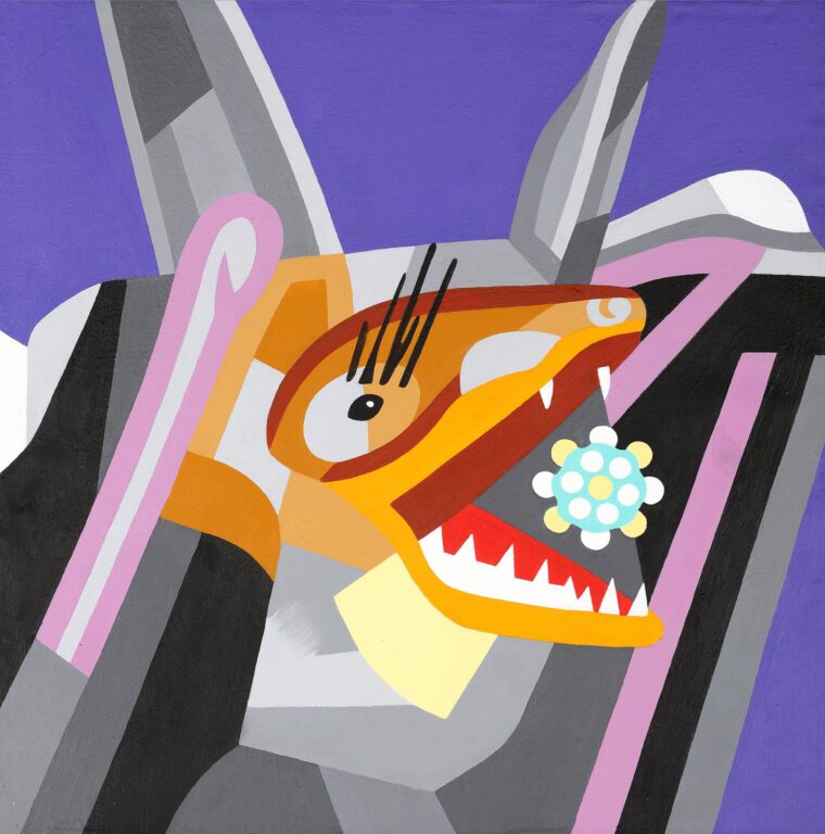 Fledermaus spuckt oder schluckt - Rissa 