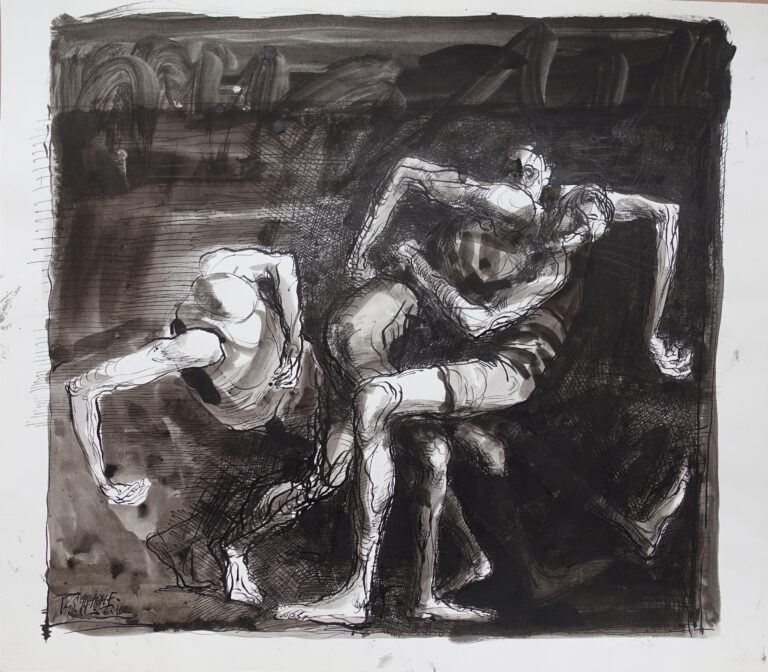 Drei Figuren - Volker Stelzmann 