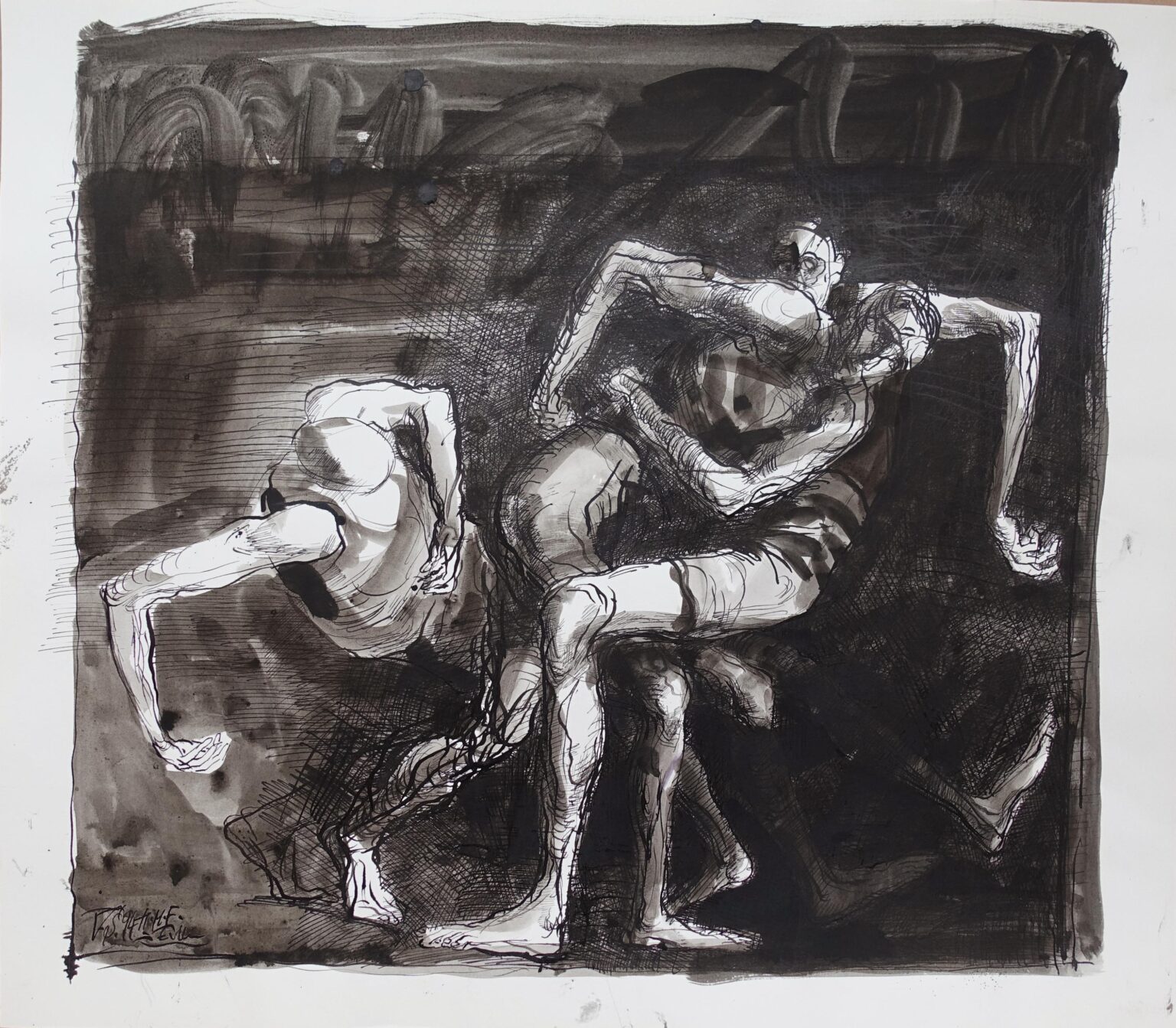 Drei Figuren - Volker Stelzmann 