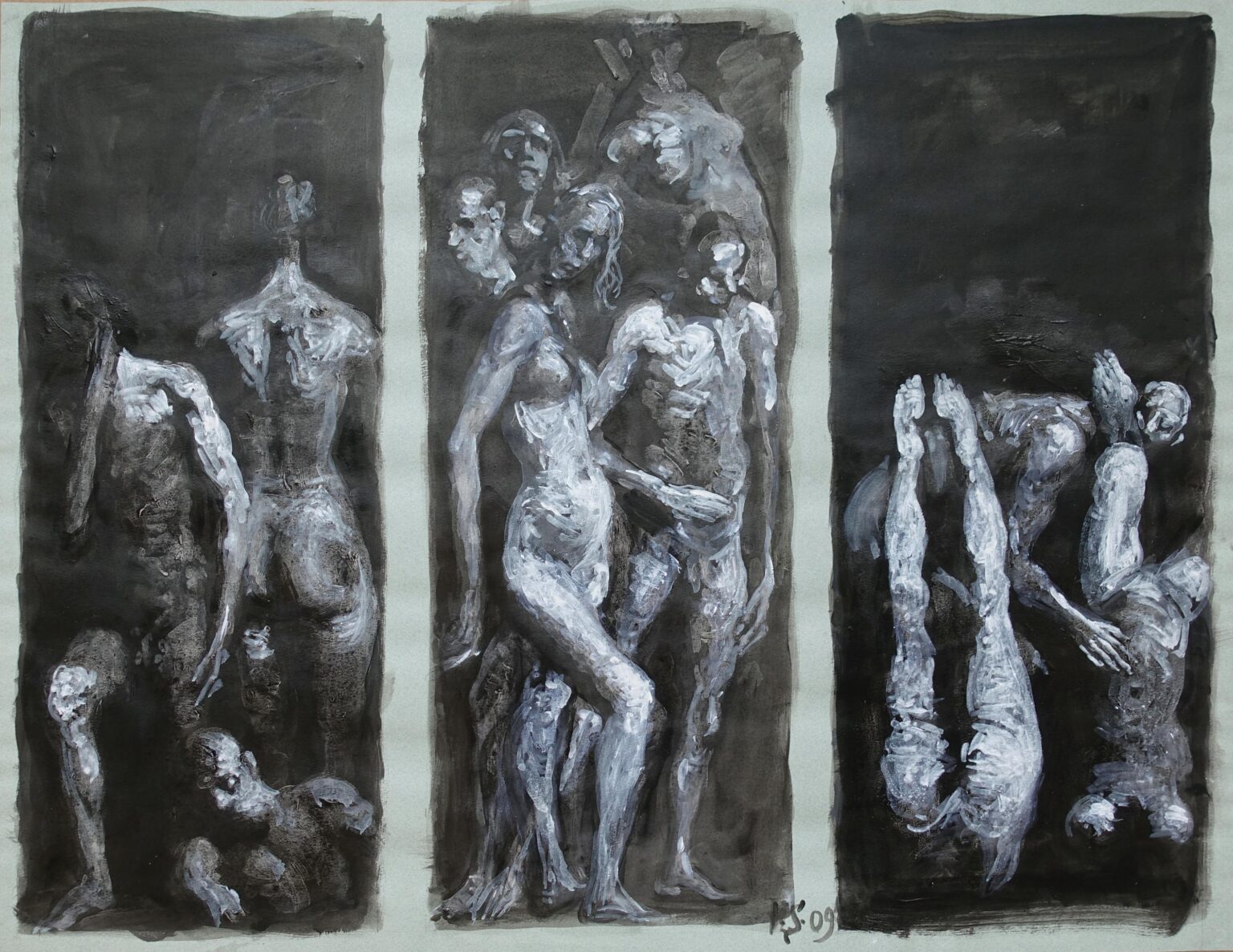 Entwurf I &ndash; dreiteilig - Volker Stelzmann 