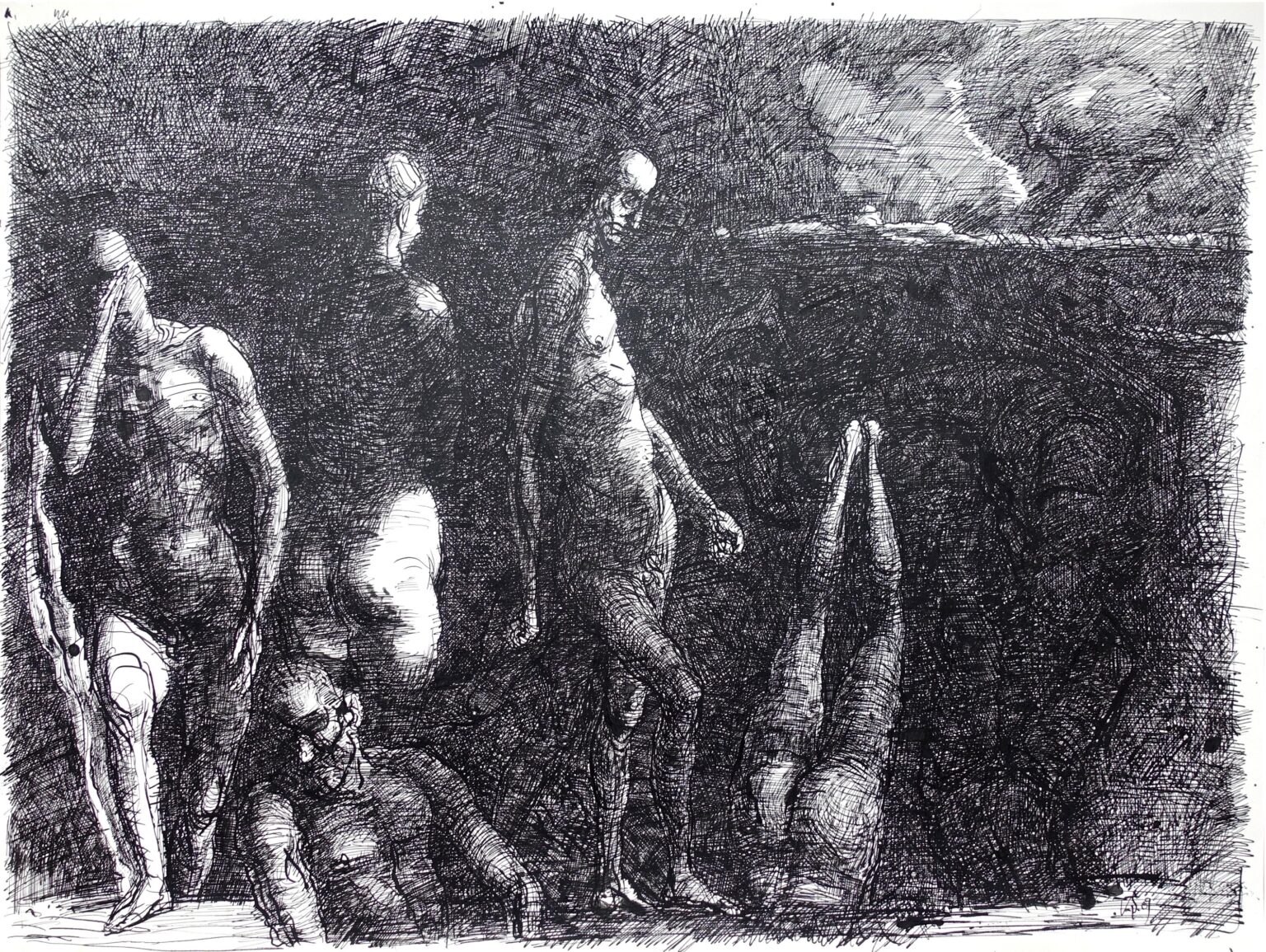 Dunkler Horizont - Volker Stelzmann 