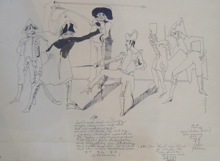 41, 42, 43 ich komme - Horst Janssen 