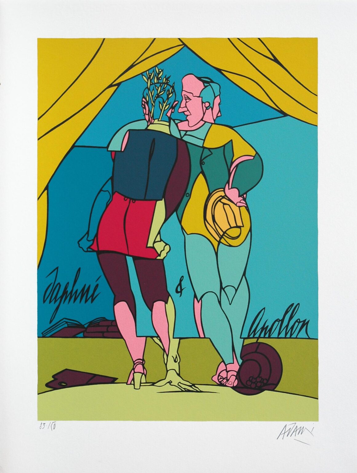 Daphne und Apollon - Valerio Adami 