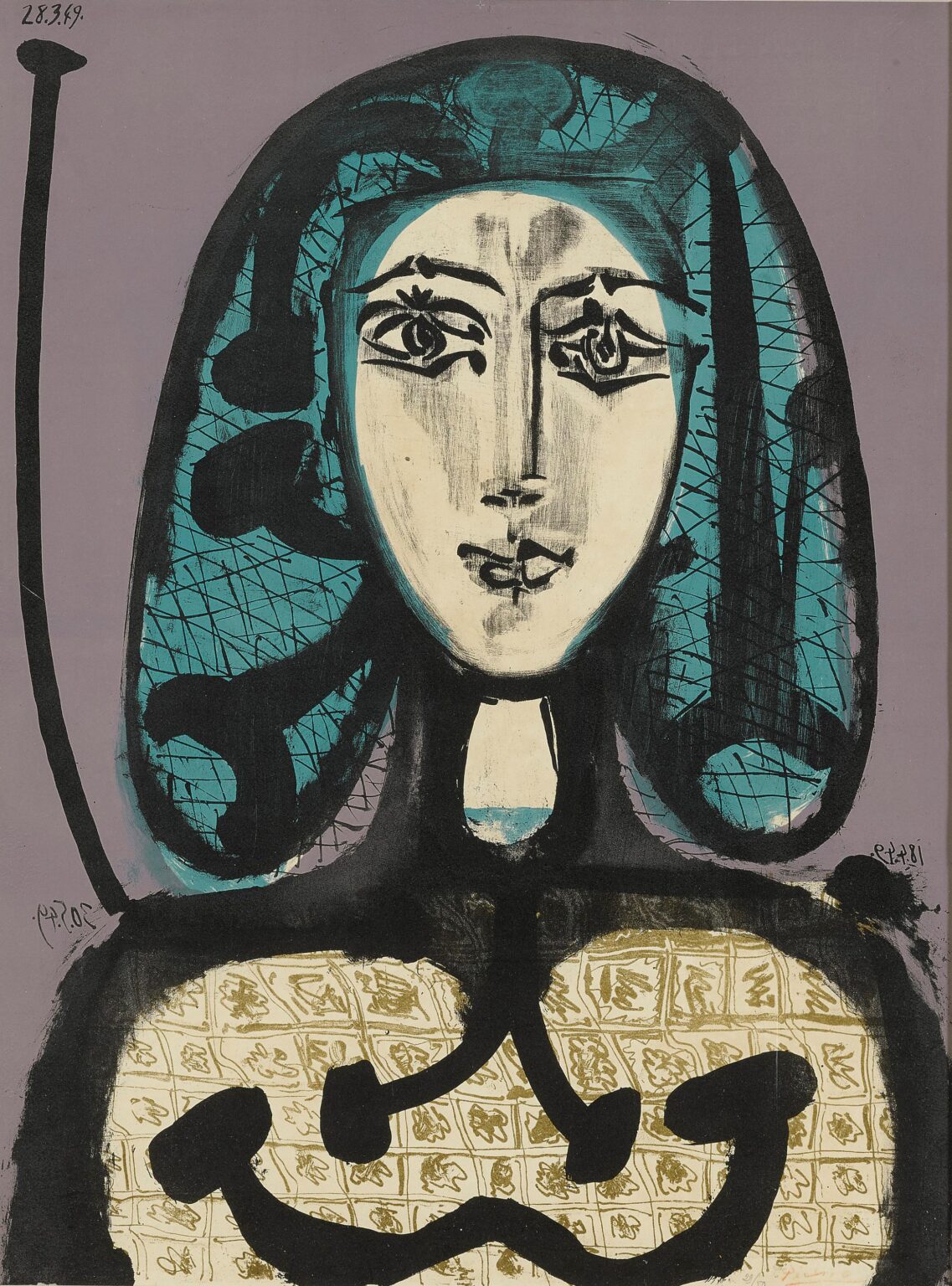La Femme &agrave; la R&eacute;sille (Femme aux Cheveux verts) - Pablo Picasso 