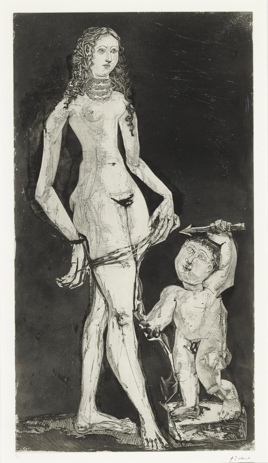 Venus et l&rsquo;Amour, d&rsquo;apr&egrave;s Cranach - Pablo Picasso 