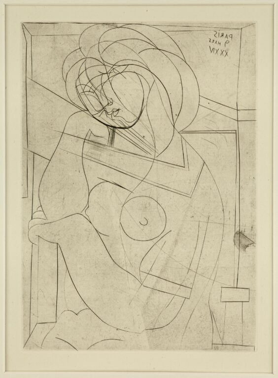 Femme nue assise, la Tête appuyée sur la Main - Pablo Picasso 