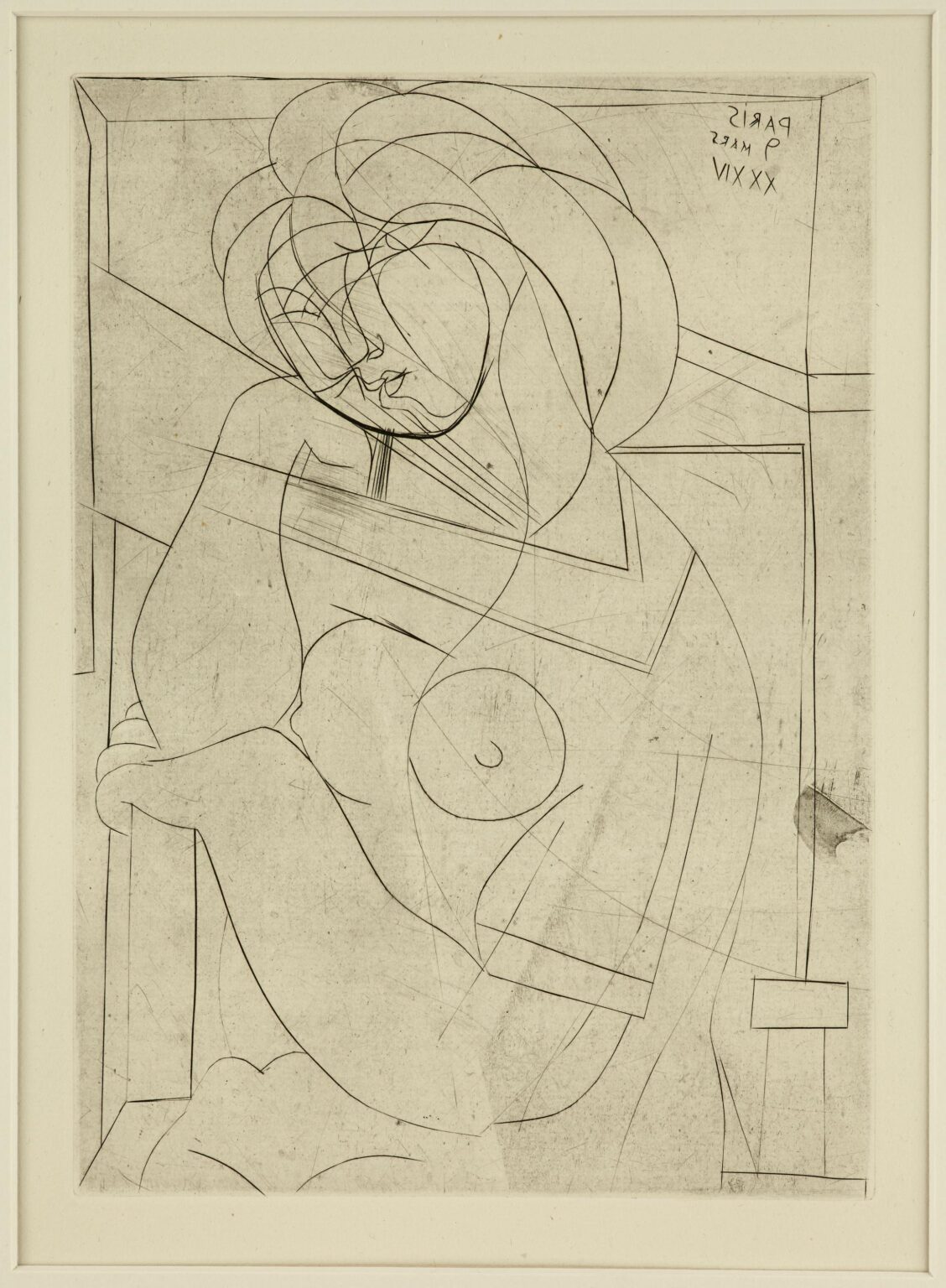 Femme nue assise, la T&ecirc;te appuy&eacute;e sur la Main - Pablo Picasso 
