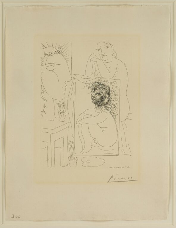 Modèle accoudé sur un Tableau - Pablo Picasso 