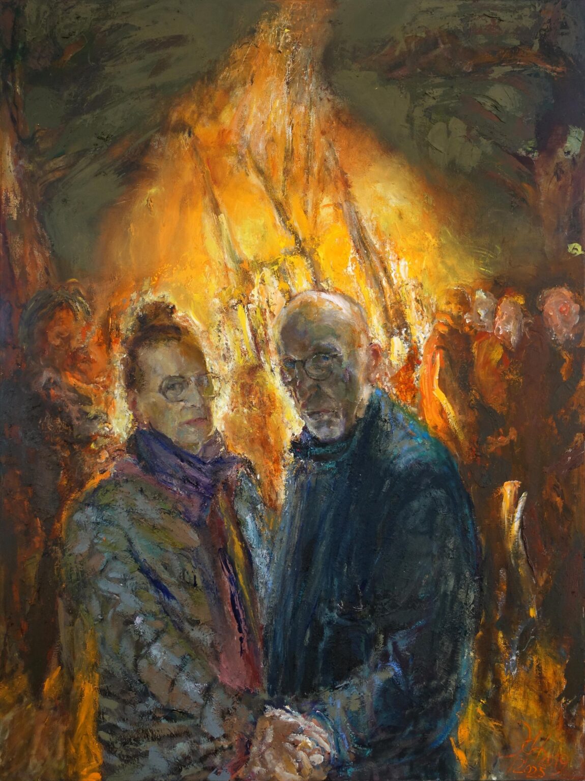 Herbstfeuer - Johannes Heisig 