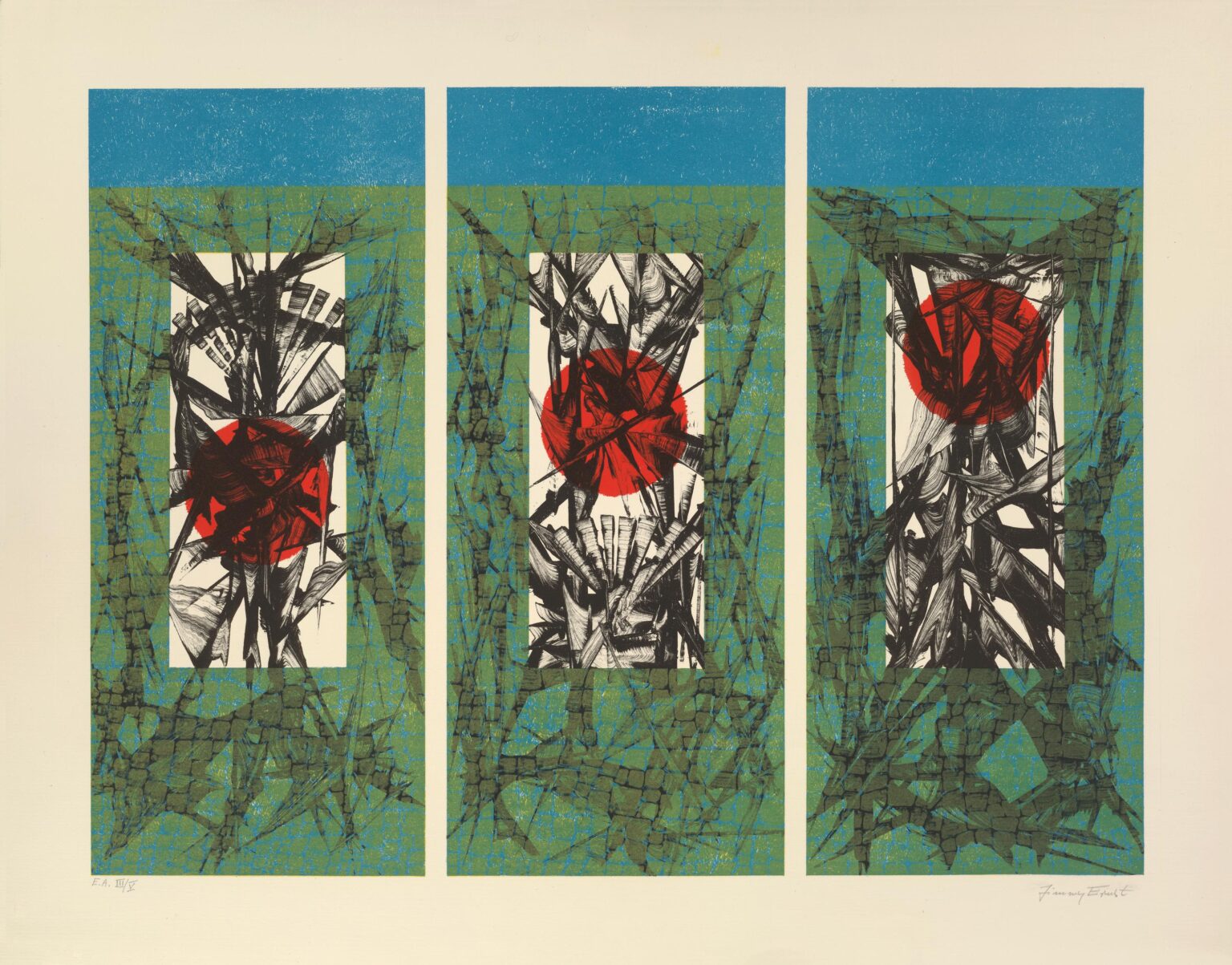 Untitled (TE3 Green) - Jimmy Ernst 
