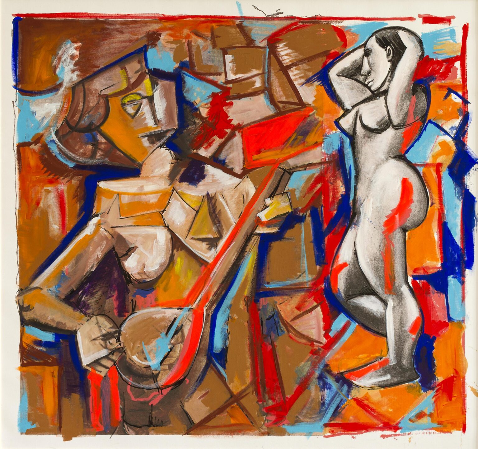 Falso Picasso N. 535 &ndash; Ragazza con mandola - Dario Fo 