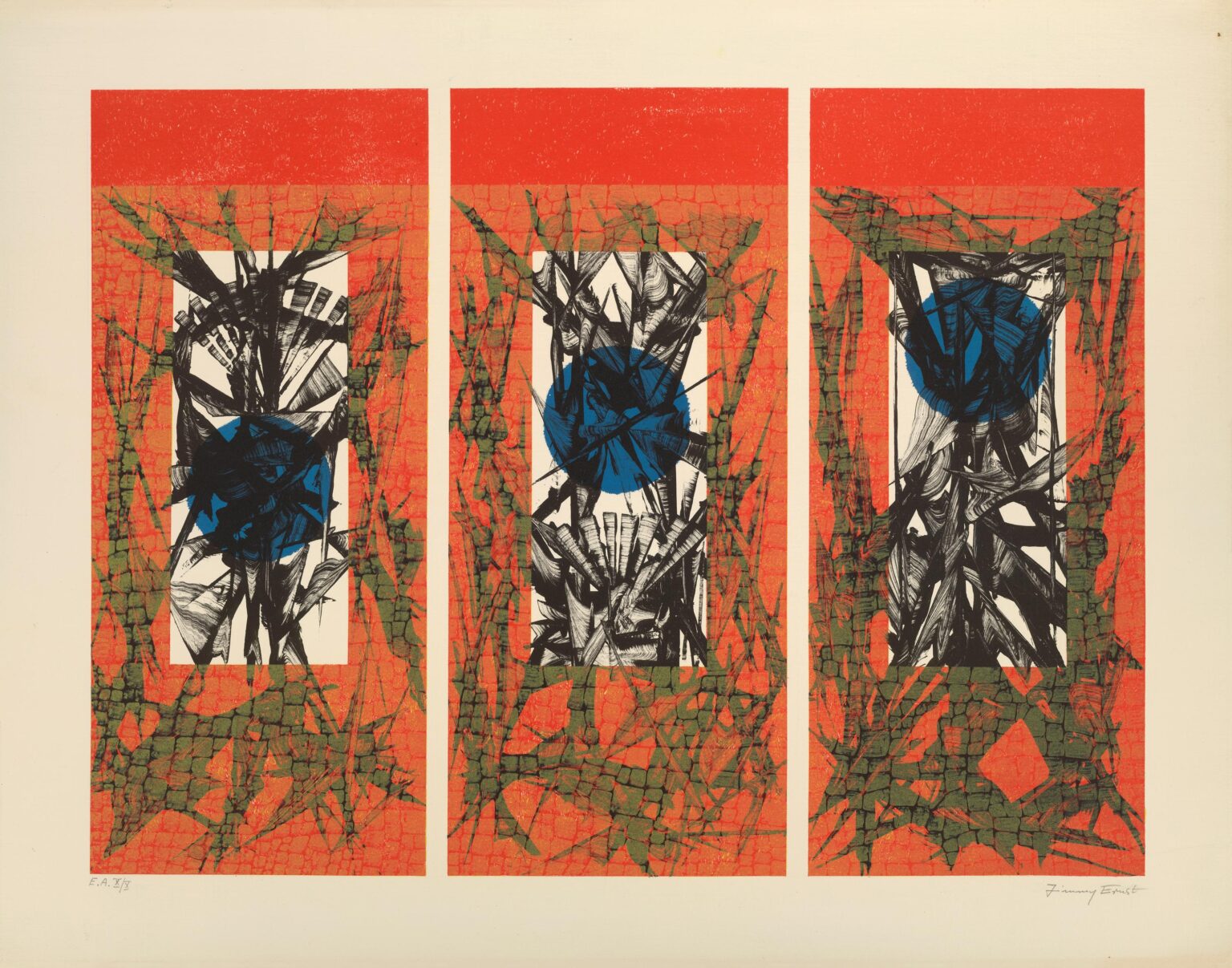 Untitled (TE3 Orange) - Jimmy Ernst 