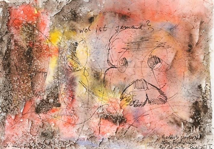 Untitled (Wo ist jemand?) - Jimmy Ernst 