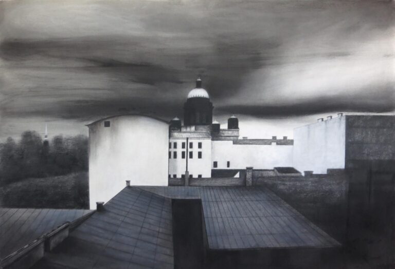 Die Isaakskathdrale im Sturm - Eduard Angeli 