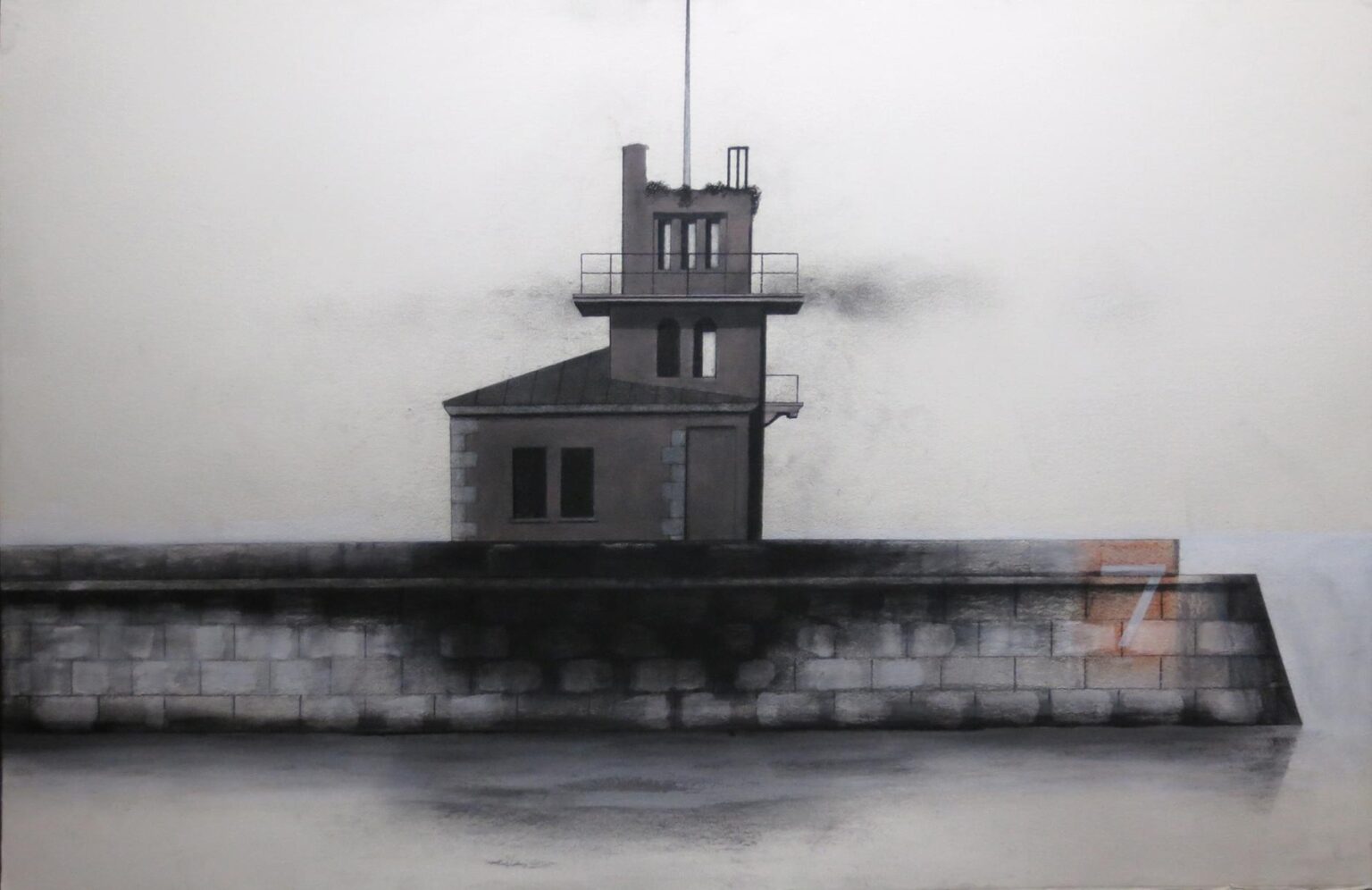 Der Leuchtturm von Kronstadt - Eduard Angeli 