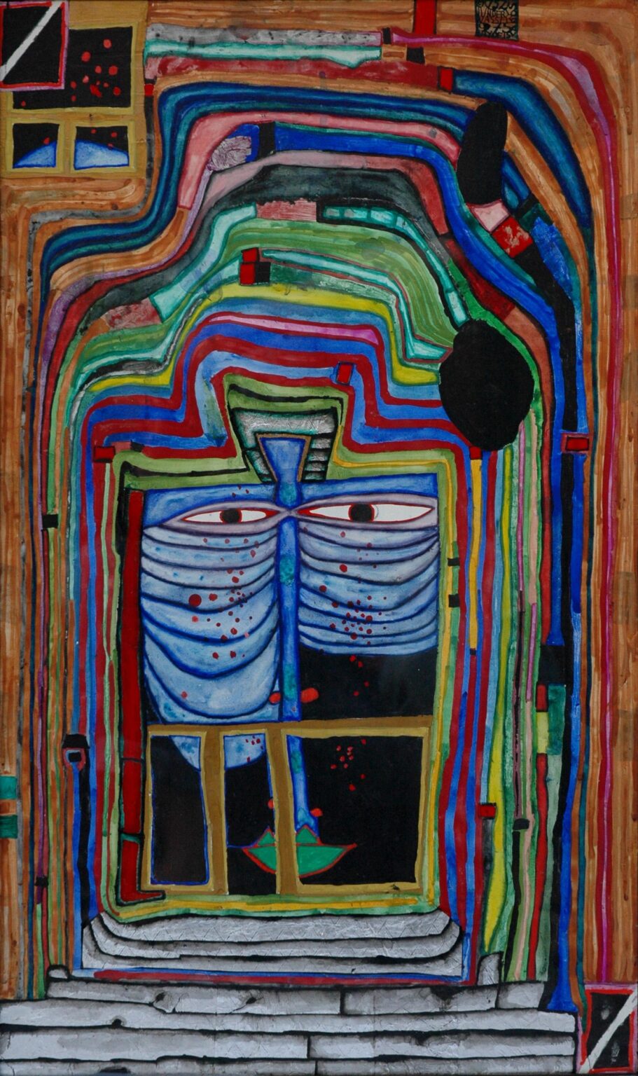 752 Blackmister Sky &ndash; Herr Nachtschwarz &ndash; Monsieur Noir de Ciel - Friedensreich Hundertwasser 