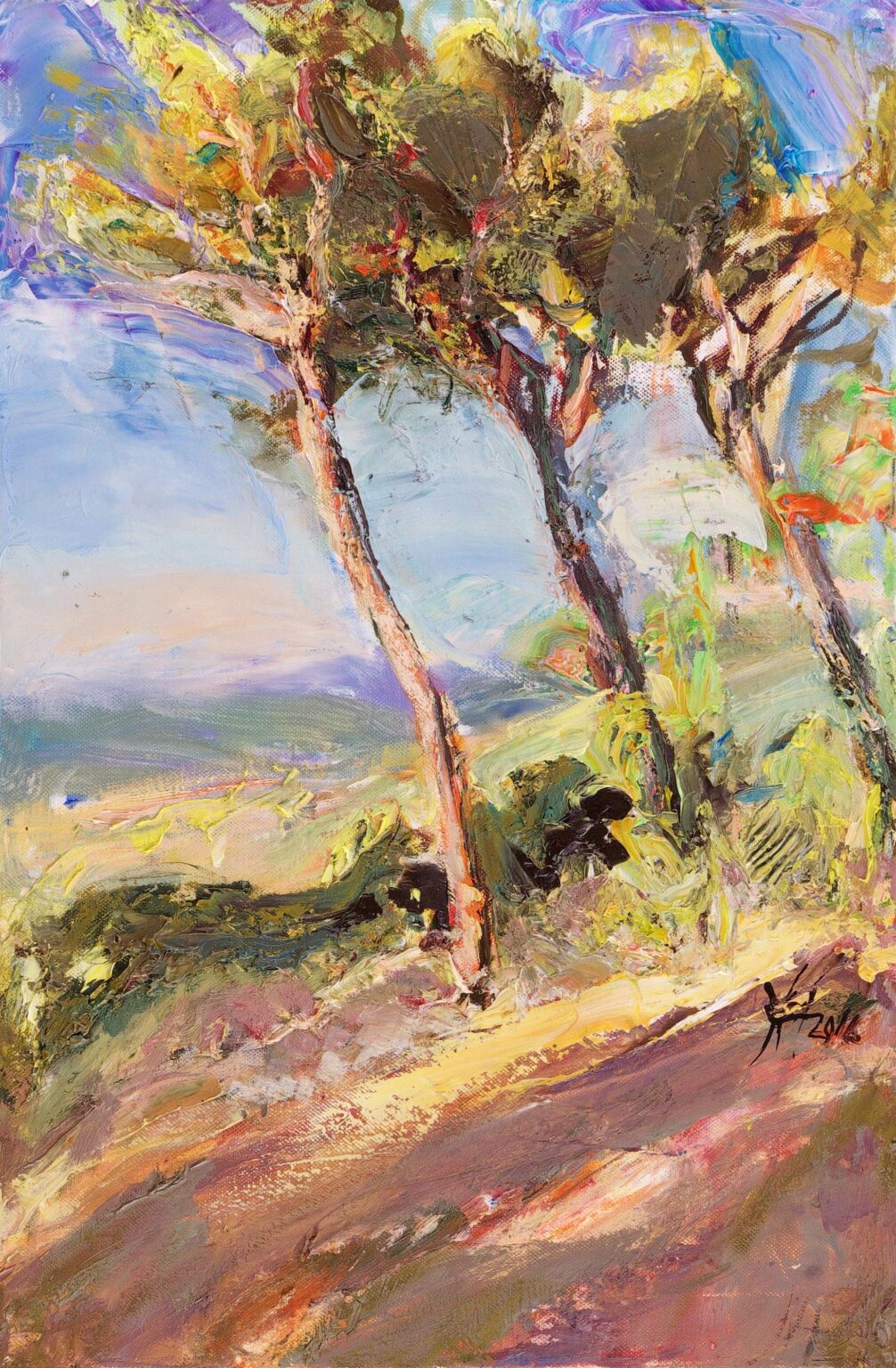 Pinien in Puyloubier - Johannes Heisig 