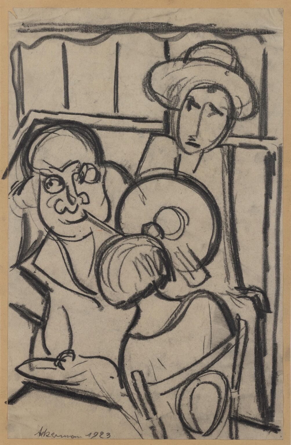 Ohne Titel (Meine Grammophonplatte) - Max Ackermann 