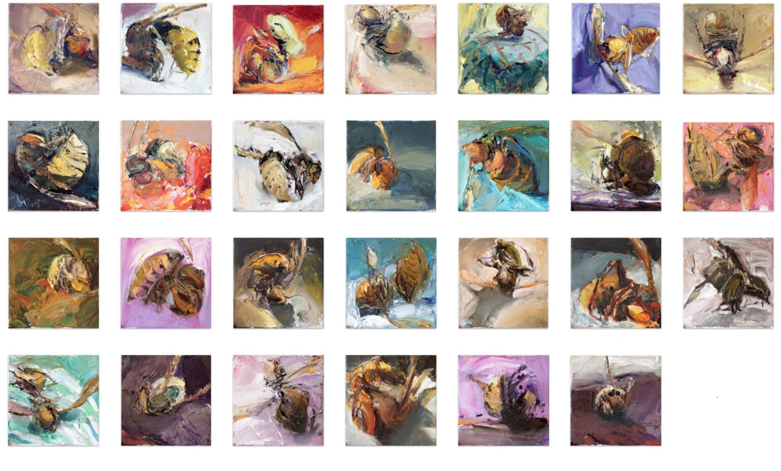 Requiem f&uuml;r eine Hornisse  5, 6, 10, 14, 27, 30 - Johannes Heisig 