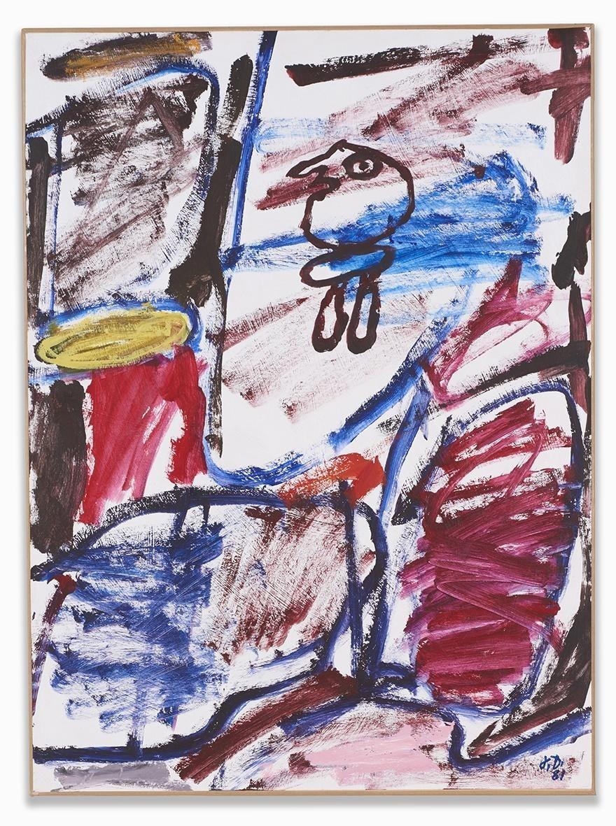 Site avec un personnage, 27 ao&ucirc;t 1981 - Jean Dubuffet 