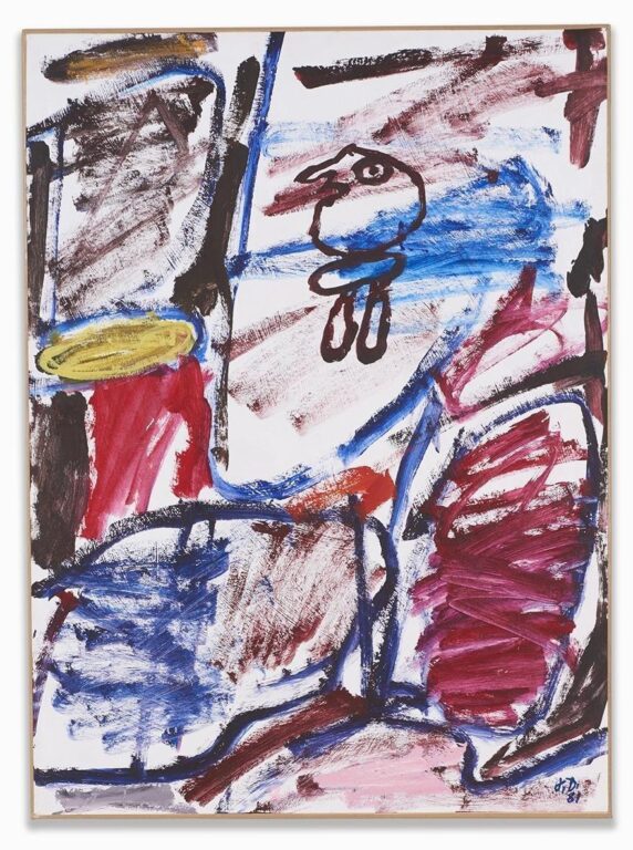 Site avec un personnage, 27 août 1981 - Jean Dubuffet 