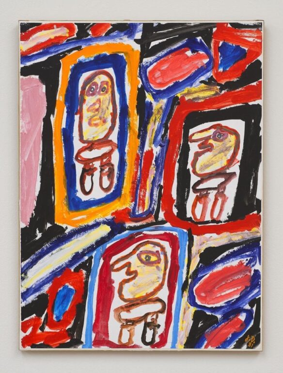 Site avec 3 personnages - Jean Dubuffet 