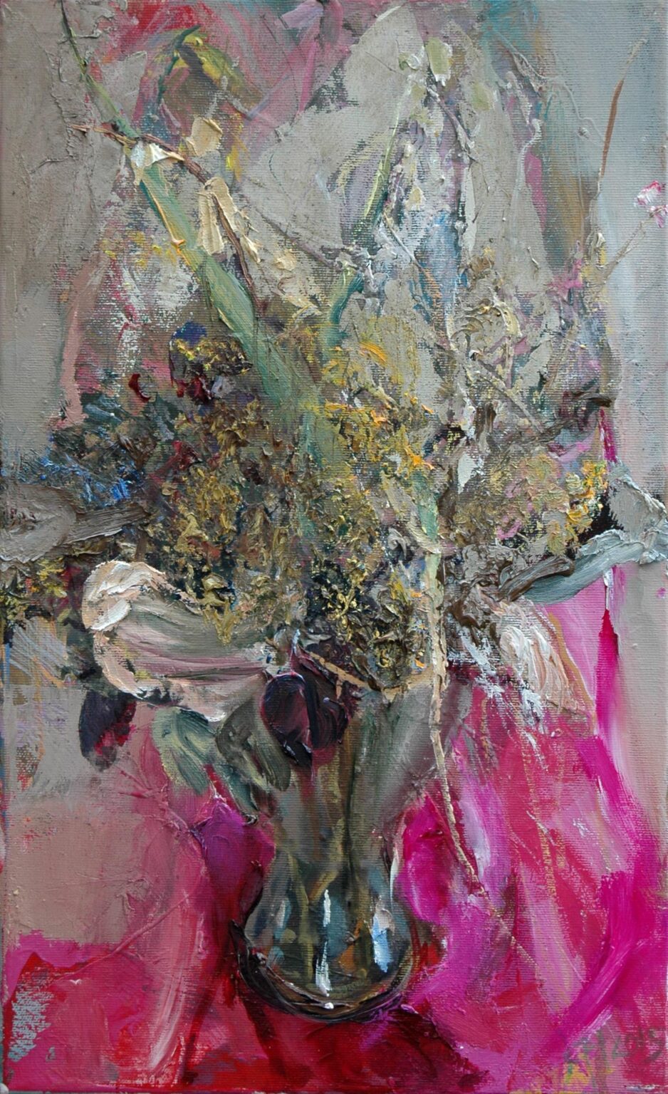 Variationen eines Blumenstrau&szlig;es I - Johannes Heisig 