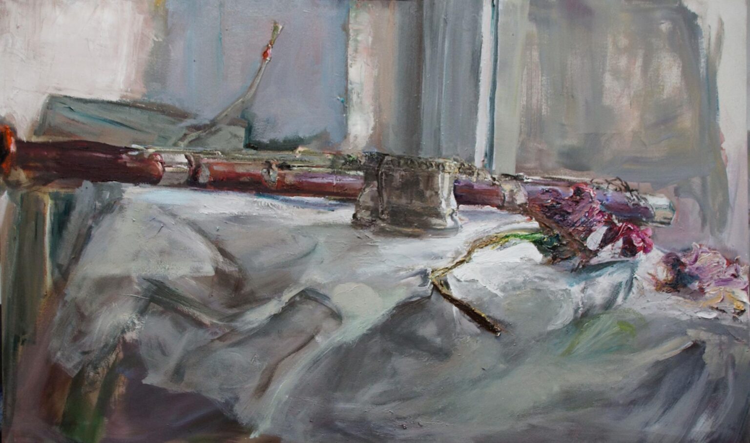 Stillleben mit Fagott - Johannes Heisig 