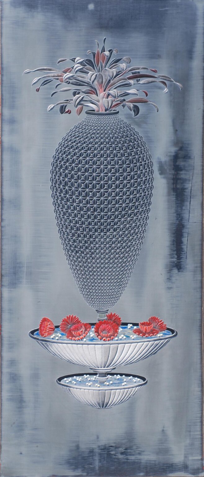 Segno d&rsquo;amore in blu gentile - Claudio Massini 